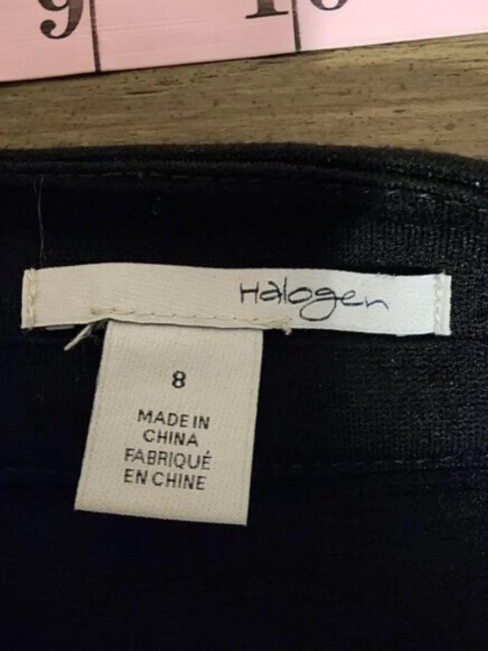 * Halogen Black Pencil Skirt Size 8 Career Office Wear As Is
